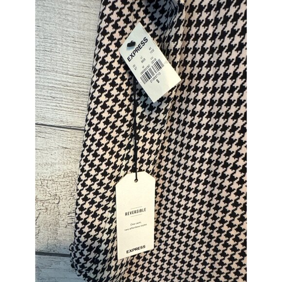 NWT Express Reversible Houndstooth & Red Camisole Top Size S - Picture 3 of 5